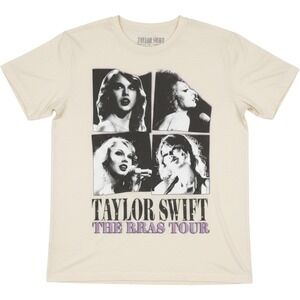 Taylor Swift Eras Tour Speak Now T-Shirt Size M Cream Concert Tee